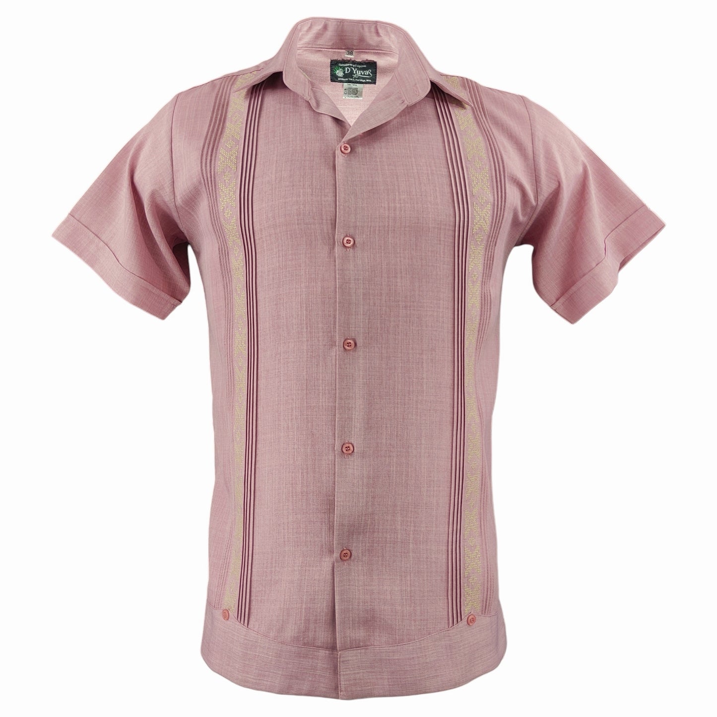 Embroidered Guayabera, Short Sleeve Yucatecan Guayabera, D´Yuvas