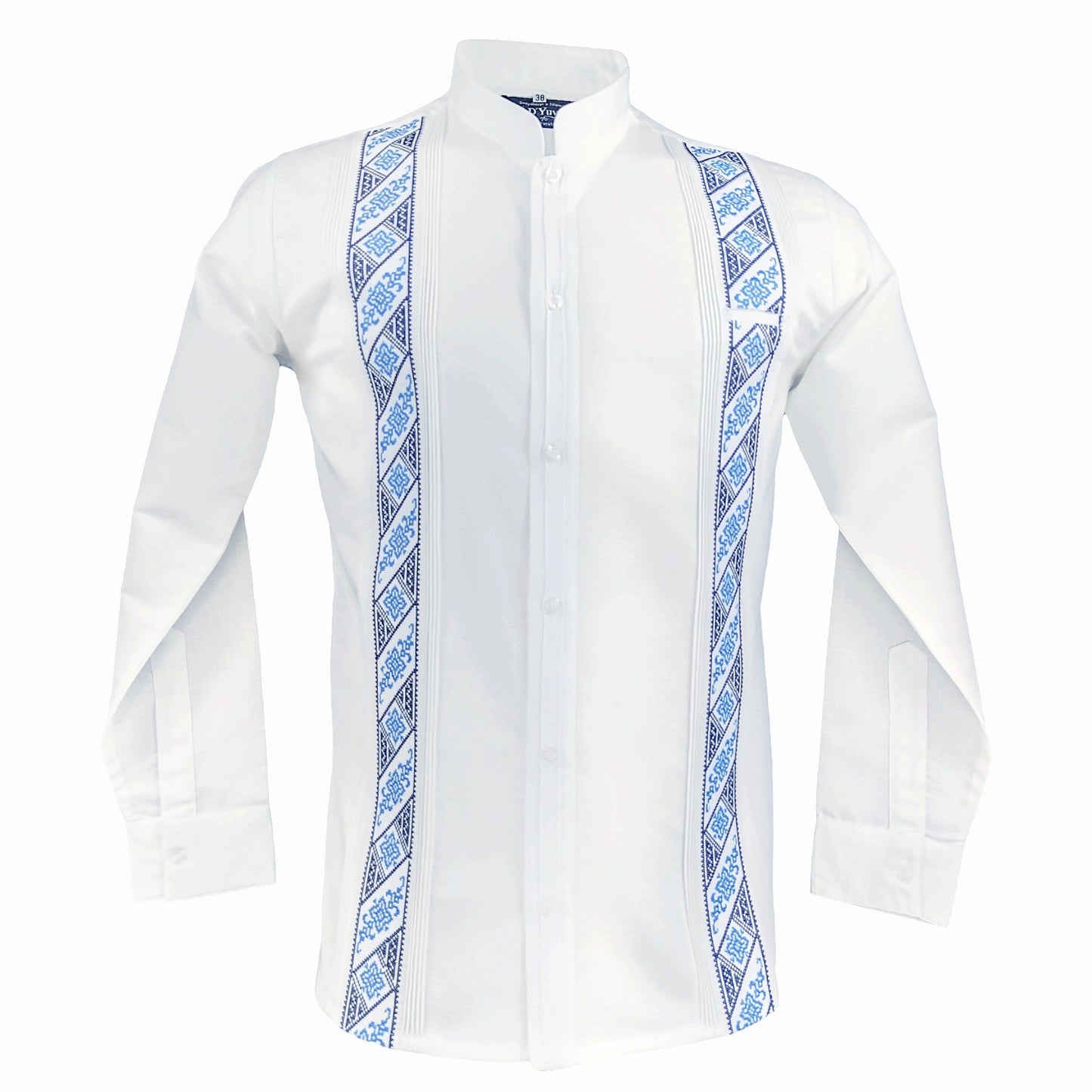 Guayabera Yucateca cuello Mao, Guayabera Mexicana, Filipina Manga Larga, Guayabera D´Yuvas