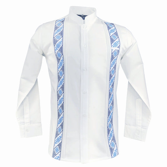 Guayabera Yucateca cuello Mao, Guayabera Mexicana, Filipina Manga Larga, Guayabera D´Yuvas